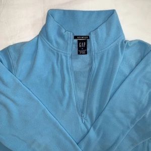 Gap Sky Blue Felt Quarterzip (S-M)